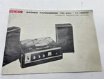 Original Sony TC-230W Tapecorder Reel Recorder Owners Instruction Manual. Fixed Price $19.99.