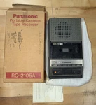 Panasonic RQ-2105A Cassette Player Recorder Auto Stop Size Battery Operated. Fixed Price $19.99.