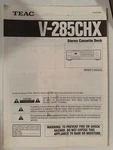 Tascam Teac V-285CHX Stereo Cassette Deck Service Manual. Fixed Price $24.95.
