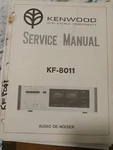 Kenwood KF-8011 Audio De Noiser Service Manual Original. Fixed Price $75.00.
