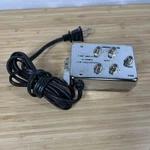 Radio Shack Archer 15-1119 4 Way Distribution Amplifier Catv Vhf Fm. Fixed Price $14.99.