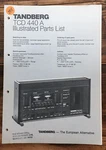 Tandberg TCD-440 Cassette Parts List Manual *original*. Fixed Price $49.97.