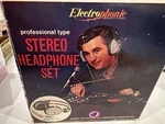 Vintage Electrophonic Morse 01 Stereo Headband Headphones Black Gray 6.35MM. Fixed Price $19.00.