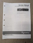 Kyocera D-601 Stereo Cassette Tape Deck Service Manual D-4949. Fixed Price $54.95.