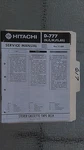 Hitachi D-777 Service Manual Original Repair Book Stereo Tape Deck Player. Fixed Price $20.00.
