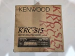Nib Kenwood KRC-S15 Cassette Receiver. Fixed Price $225.00.