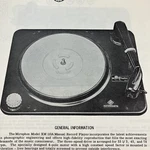 1956 Miraphon Record Player XM110 Service Wire Schematic Repair Manual Sam Vtg. Fixed Price $9.99.