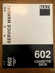 Original Nad Service Manual For Cassette Decks Select One. Fixed Price $10.98.