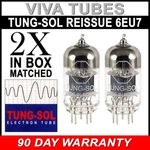 Brand New Gain Matched Pair (2) Tung-sol Reissue 6EU7 Vacuum Tubes. Fixed Price $87.35.