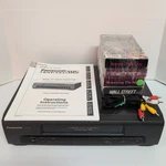 Panasonic Vcr PV-7450 Blue Line Vhs 4-HEAD Manual + Tapes Tested Works No Remote. Fixed Price $67.99.
