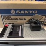 Sanyo Cassette Tape Recorder Slim 10 - Tested & Working Original Box. Fixed Price $49.99.