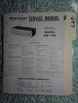 Sharp SM-1144 Service Manual Original Repair Book Stereo Amplifier. Fixed Price $25.00.