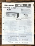 Sharp RT-30 Revised Cassette Service Manual *original*. Fixed Price $19.97.