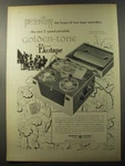 1953 Webster Electric Ekotape Recorder Advertisement. Fixed Price $19.99.