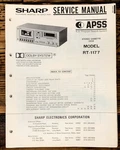 Sharp RT-1177 Cassette Service Manual *original*. Fixed Price $19.97.
