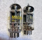 Matched Pair Magnavox 12AX7 Vacuum Tubes Yellow Print Usa Audio. Fixed Price $34.99.