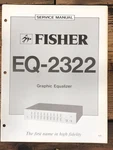 Fisher EQ-2322 Equalizer Service Manual *original*. Fixed Price $19.97.