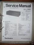 Service Manual Technics SU-Z960 Amplifier, Original. Fixed Price $13.38.