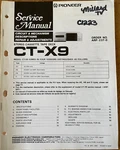 Pioneer CT-X9 Stereo Cassette Deck Original Service Repair Manual. Fixed Price $19.94.