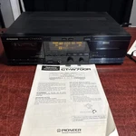 Pioneer CT-W700R Stereo Double Cassette Deck Tested With Paperwork. Fixed Price $110.00.