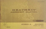 Heathkit STEREO-4 Decoder Manual Model AD-2002. Fixed Price $19.99.
