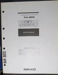 Nikko NA-850 Amplifier Service Manual Original. Fixed Price $29.99.