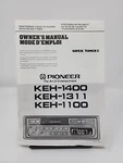 Pioneer KEH-1400 KEH-1311 KEH-1100 Stereo Owner's Manual Super Tuner Iii Fm/am. Fixed Price $12.41.