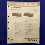 Sony XR-4140 XR-4147 XR-4150 XR-4157 Service Manual Original Paper Oem Repair Gu. Fixed Price $29.95.