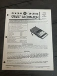 General Electric 3-5105B Portable Tape Recorder Service Information Vintage. Fixed Price $19.99.