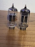 Lot Of Two Rca 12AX7A Tubes Matching Pair. Fixed Price $80.00.