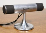 Vintage Panasonic WM-2244-P Stereo Microphones. Futuristic Metal Stand Japan. Fixed Price $95.00.