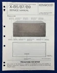 Original Kenwood X-B5 B7 B9 Cassette Deck Service Manual. Fixed Price $17.95.