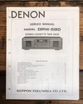 Denon DRW-580 Cassette Service Manual *original*. Fixed Price $24.97.