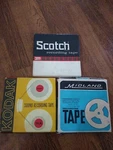 3 Vintage Kodak Midland Scotch Sound Recording Tape 50'S Blank/pre-recorded 1/4". Fixed Price $22.22.