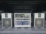Vintage Sears Lxi Am/fm Stereo Receiver Double Cassette System & Speakers Tested. Fixed Price $89.99.