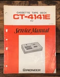 Pioneer CT-4141E Cassette Service Manual *original*. Fixed Price $24.97.