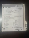 Sony XR-7300 Service Manual Original Repair Book Fm/am Cassette Car Stereo. Fixed Price $49.99.
