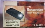 Kinyo Vhs Video Tape Cassette Rewinder UV-520H Euc No Bonus Headcleaner. Fixed Price $15.99.