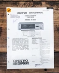 Onkyo TA-2017 Cassette Service Manual *original*. Fixed Price $19.97.