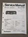 Technics Cassette Deck Model RS-D510W Service Manual D-4843. Fixed Price $64.95.