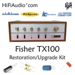 Fisher TX100 Amplifier Restoration Recap Repair Upgrade Rebuild Kit Capacitor. Fixed Price $155.00.