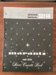 Marantz SD-240 Cassette Deck Service Manual *original*. Fixed Price $19.97.