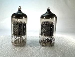 Mullard (motorola) 12AX7 /ECC83 Pair 14MM Ribbed Halo Getter. Test Good (M2). Fixed Price $199.00.