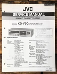 Jvc KD-V50 Cassette Service Manual *original*. Fixed Price $19.97.