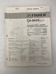 Vtg Original Fisher CA-9435 Integrated Stereo Amplifier Service Manual Repair 2. Fixed Price $14.88.