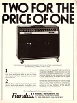 Vtg 70S Randall RG-120 Guitar Amplifier Magazine Print Ad Commander Series Pinup. Fixed Price $7.99.