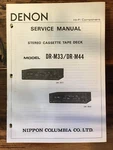 Denon DR-240 Cassette Deck Service Manual *original*. Fixed Price $19.97.
