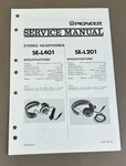 Pioneer SE-L401/L201 Headphone Service Manual D-1746. Fixed Price $54.95.