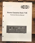 Bic T-05 T-5 Cassette Service Manual *original*. Fixed Price $24.97.