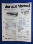Technics RS-D550W RS-B17W RS-B24W Cassette Service Manual Original Factory Issue. Fixed Price $8.28.